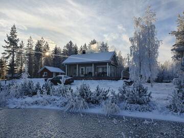 Фото номера Апартаменты Делюкс Шале Sammalkalliontie 83 Lodge г. Kinnula 13